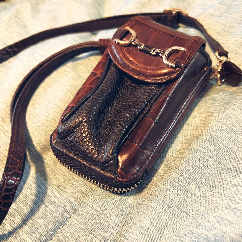BRIGHTON leather mini crossbody